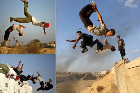 Jenuh Intifadah, Remaja Palestina Berlatih Parkour